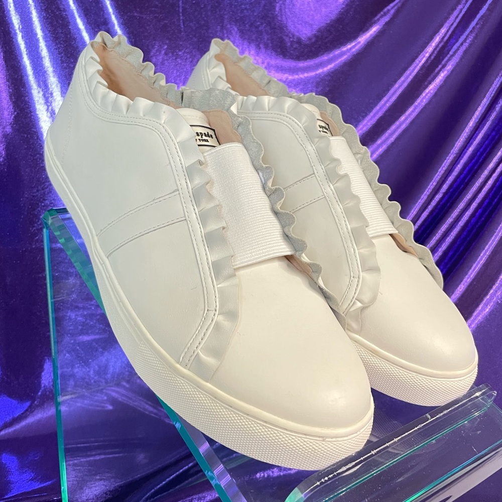 Kate Spade New York Abbie Knit Sneaker in White (NEW)